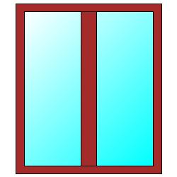 CARATTERISTICHE TERMICHE DEI COMPONENTI FINESTRATI secondo UNI TS 11300-1 - UNI EN ISO 6946 - UNI EN ISO 10077 Descrizione della finestra: PORTAFINESTRA 180x210 Codice: W2 Caratteristiche del