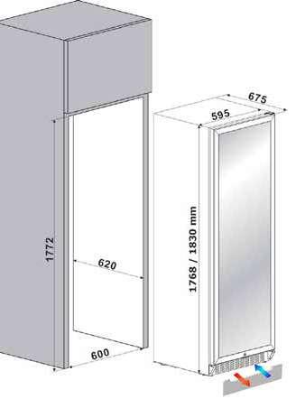 Cantine vino ad incasso Cantine vino ad incasso 530 40 5/57 Litri 88 Litri 400 Litri 400 + 45 Litri AVVERTENZE Installazione LINEA SOTTOPIANO E LIBERA INSTALLAZIONE: Modelli Volume netto : 5/57; 88;