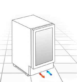 da 4/ C - Potenza 85 W; Consumo 39 KWh/anno - Porta Full Glass - 4 Cassetti in legno massello 4 5 H. 80 mt L. 95 mt P.