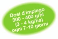 La sua sistemia ascendente permette la protezione della vegetazione che si sviluppa dopo il trattamento.