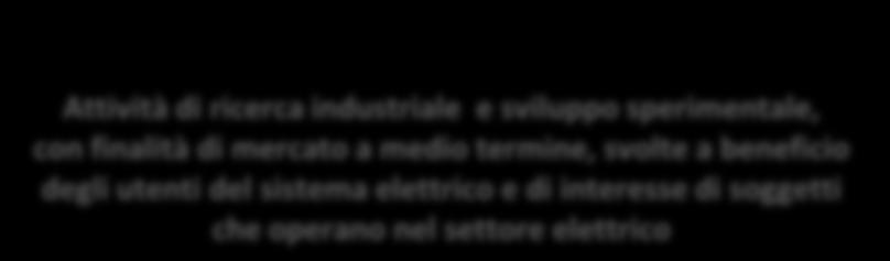 Ricerca di Sistema Elettrico Le attività della Ricerca di Sistema sono orientate all'innovazione del sistema elettrico per migliorarne l'economicità, la sicurezza e la compatibilità ambientale e per