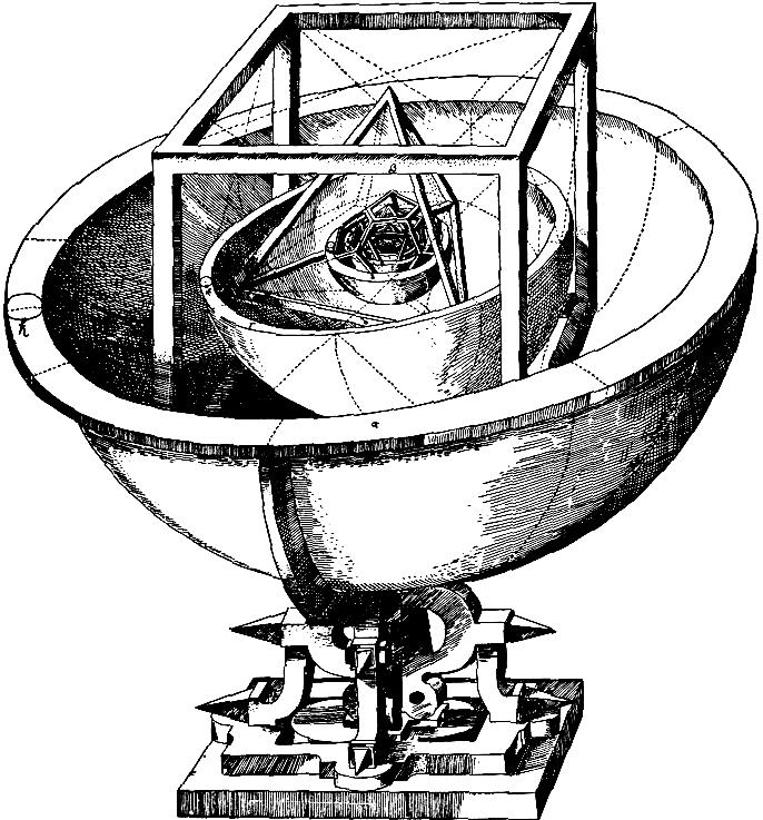 KEPLERO PITAGORICO Mysterium Cosmographicum (1596) SFERA Saturno