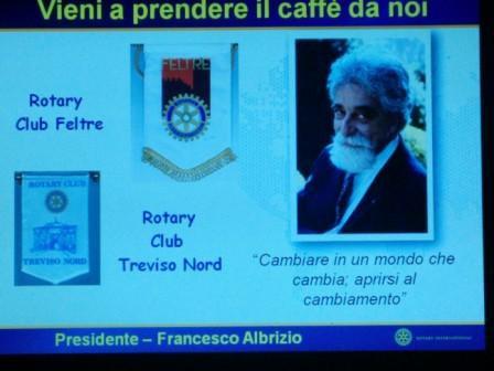 DAI CLUB: ROTARY CLUB FELTRE Il giorno 30.01.