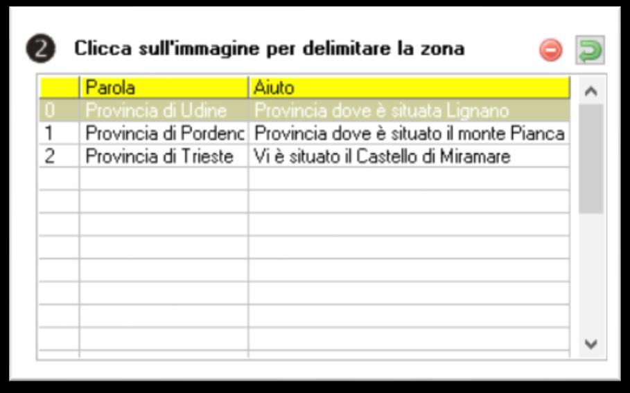 Figura 6 Quando usiamo la funzione Raccogli con, di cui parlavamo precedentemente, stiamo comunicando al programma che non importa se l'utente fa clic su una qualsiasi delle aree appartenenti al