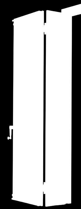 3 per anta di porta finestra) Su muratura: cardine a muro e bandelle nere applicate, dimensionate in base alla disposizione delle doghe.