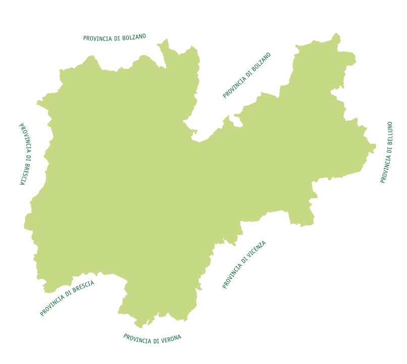 Il quadro di riferimento Trentino: territorio e demografia 3 POPOLAZIONE Abitanti: 520.000 (0,8% popolazione italiana) Stranieri: 30.