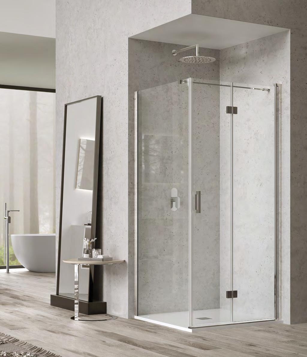 Weiss-Stern Dimensione Box Weiss-Stern Hermes Hermes Soffietto Trasparente Hinged pivot door Clear glass Soffietto Hinged pivot door Trasparente Clear glass Make your choice HERMES Caratteristiche e