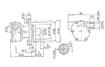 Pompe autoadescanti in bronzo, girante in neoprene, per raffreddamento motori.