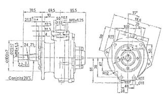 50/130 per motori Aifo 503, 504, 505, 505B (305), 521, 521S, 8361M/SRM, 8220M,