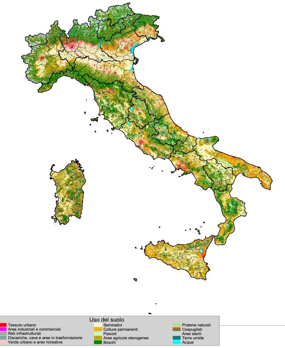 Sistema rurale : agricoltura, foreste e territorio AGRICOLTURA OGGI IN ITALIA Superficie totale ( SAU ) : 12.856.047 ha, corrispondente al 42,70% del totale Superficie forestale : 10.