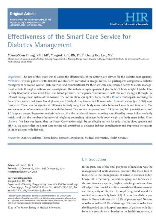 Obiettivo: valutare l efficacia della Smart Care nella gestione