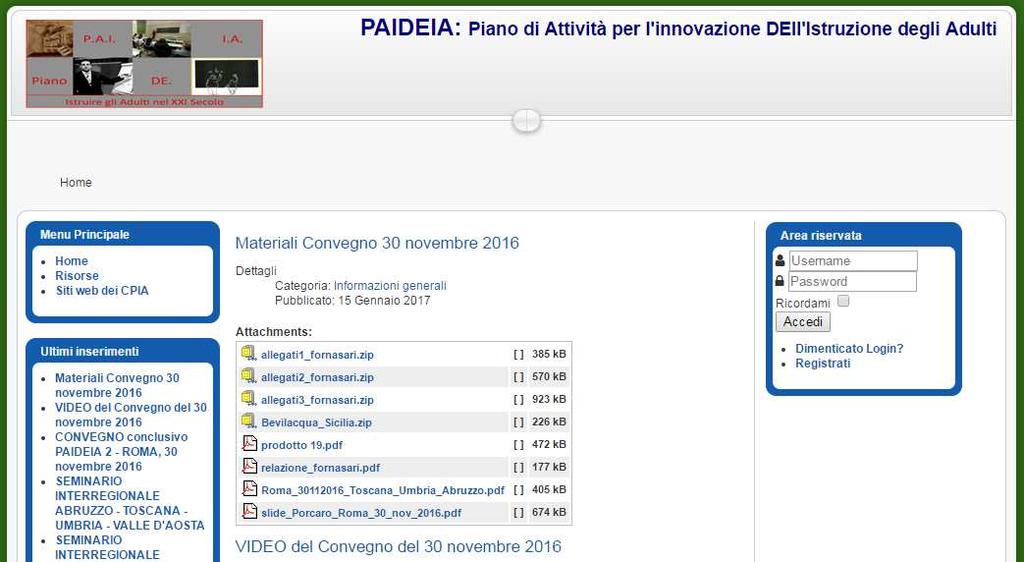 dell aggregazione interregionale