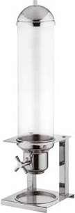 STAINLESS STEEL 18/10 MIRROR FINISH / SHINY STEEL EN_ Refrigerated fruit juice dispenser with plexiglas container. IT_ Distributore refrigerato per spremute con contenitore in plexiglass.