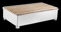 100211200000 - cm 51x31x(h)15 GN 1/1 EN_ European wood cutting bread board with polycarbonate crumb basin.