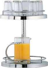 TRUE STEEL / STAINLESS STEEL 18/10 EN_ Glass and stainless steel jug. IT_ Caraffa in vetro e acciao inox.