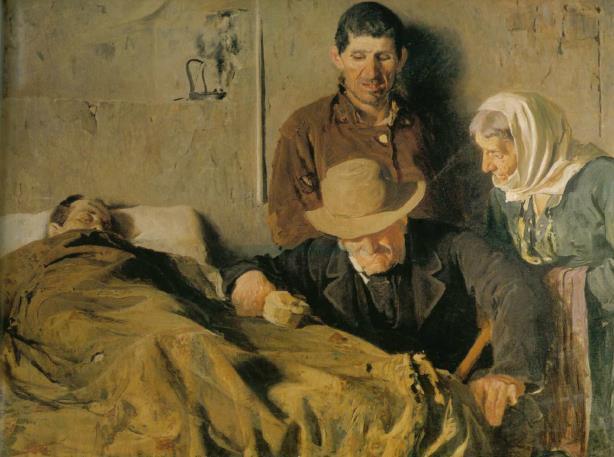 Scienza e carità Picasso 1897 dipinto a 16 anni Teofilo Patini