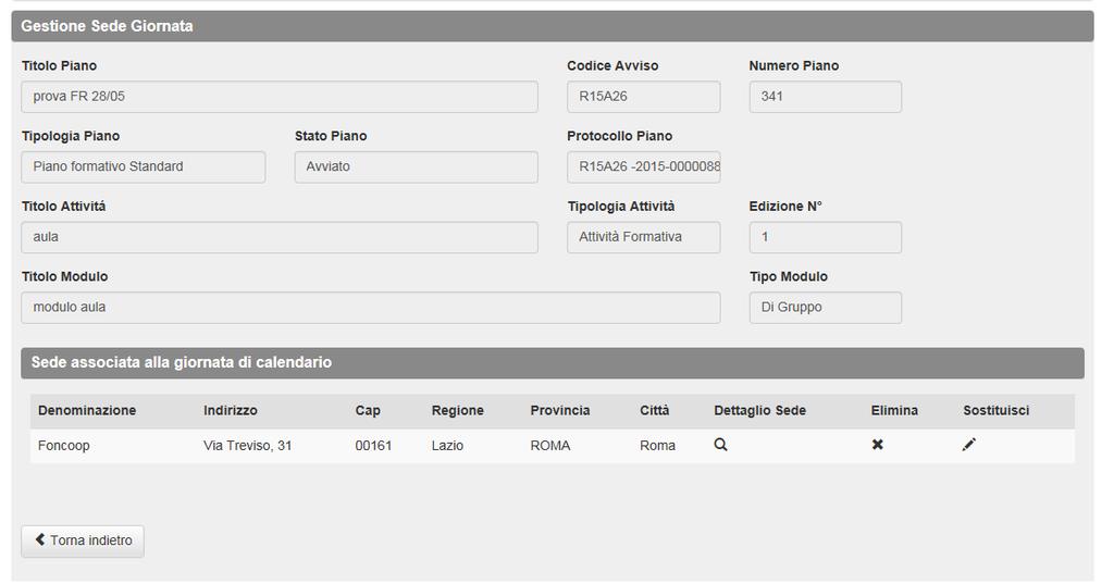 6.4 Comunicazioni variazioni di calendario Ogni comunicazione di variazione di calendario rispetto ad una data inserita da effettuare entro la tempistica stabilita dal Manuale di gestione deve