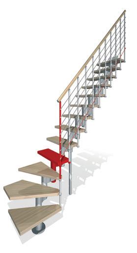 TINTE LEGNO CHIARA E SCURA COLORI ACCIAIO GRIGIO BIANCO E NERO Tabella ARTICOLI SULEMENTARI ALTEZZA SCALA IN CM GRADINI ALZATE GRADINI INCREMENTI da a + da a + da a +