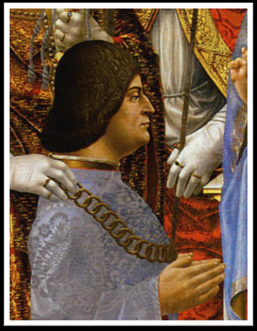 Ostilità di parte della nobiltà milanese. 1476: Galeazzo Maria è assassinato; ma la congiura non ha seguito.