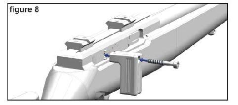 D-06: Manutenzione D-06-1: smontaggio per la pulizia Procedura: 1. Verificare che l arma sia scarica e disarmata. 2. Assicurare che la camera sia vuota. 3. Rovesciare l arma sottosopra (fig. 9). 4.