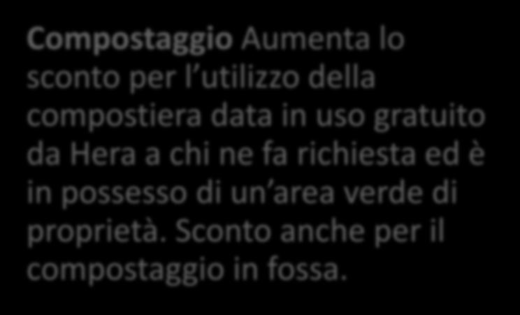 richiesta ed è in possesso di un area verde di proprietà.