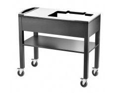 97150741 CARRELLO SERVIRE CALDO BUFFET CON PIANO IN ACCIAIO