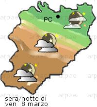 bollettino meteo per la provincia di Piacenza weather forecast for the Piacenza province Temp MAX 19 C 11 C Vento Wind 26km/h 38km/h Temp. min 5 C 2 C Temp MAX 17 C 12 C Vento Wind 26km/h 28km/h Temp.