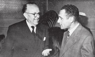 .. Amministratori Trapanesi 1956. Il Presidente della Commissione Provinciale di Controllo Comm. Avvocato Giorgio Colbertaldo ed il Vice Presidente della Commissione Avv.