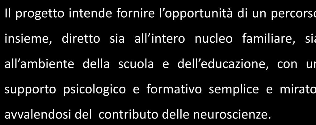 INSIEME SI PUO 12 Il progetto 10 intende fornire l opportunità di un percorso 8 insieme, diretto sia all intero nucleo familiare, sia Colonna 1 6 Colonna 2 Colonna 3 all