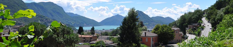 CANOBBIO Balcone su Lugano è la didascalia appropriata per il paese di Canobbio dal quale si può ammirare lo scorcio di golfo del lago di Lugano, il monte S.