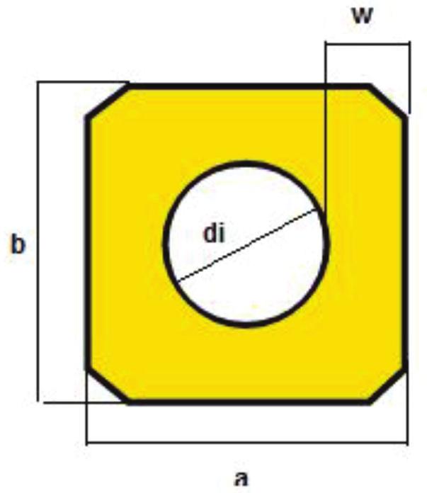 KWRM Ø d e a c b GUAINA ANGOLARE TUBOLARE di PROTEZIONE SEMPLICE per con NASTRI MAGNETI di SOLLEVAMENTO e GUIDE METALLICHE per NASTRI di SOLLEVAMENTO /cad. /cad.x2pz.