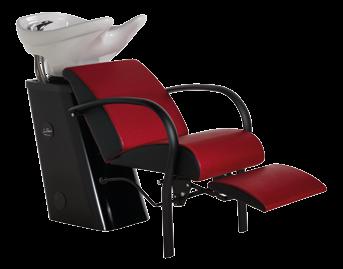 The large, padded cushions of the seat and backrest offer