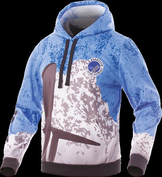 VERSIONE APRIBILE CON ZIP -Sweatshirt printed in sublimation -Bi-elastic fabric 260gr/sqm