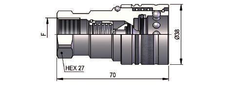 102 260 50.1322.103 90 200 3/4"-16 UNF 2B SAE J 1926-1.1319.032 274 50 PAV4.1319.033 101 200 7/8"-14 UNF 2B SAE J 1926-1.1323.