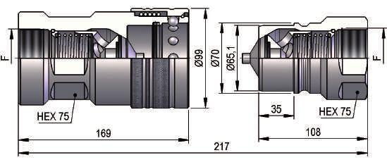 3939.043 938 12 DN50 - BG 8 - ISO 50 BSP 2" DIN 3852-2-X.5051.002 5000 5.5051.003 1804 8 NPT 2" ANSI B1.20.3.5051.012 5010 5.