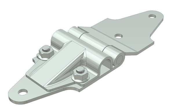 Cerniera centrale zincata Galvanized central hinge Art.