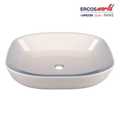 B L CER L MUSA 0005: 51,00 - Lavabo d appoggio ovale cm 60 X 41,5