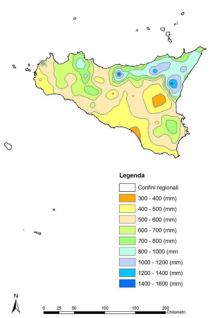 1.6.1 Precipitazioni La variabilità riscontrata per i valori termici si ripete per quelli pluviometrici seppur con minore regolarità sia nel tempo che nello spazio.