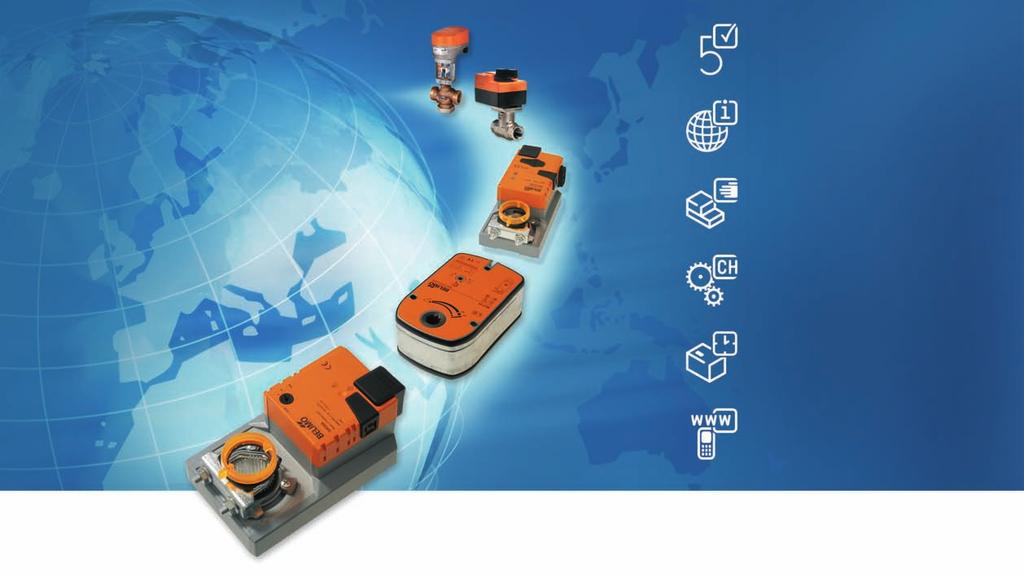 utto compreso Garanzia 5 anni Preseza mondiale Una Gamma completa da un unico fornitore Qualità controllata Consegne veloci Supporto completo Belimo Servomotori S.r.l Via Stezzano,5 I-245 Zanica (BG) el.