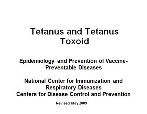 Tetanus United States, 1980-2003 Age Distribution Cases 1000 900 800 700