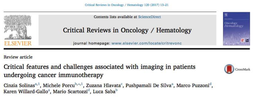 accurate identification of true progression the Radiologist point of view One of the questions raised from our review would be whether there is an ideal imaging method for the evaluation of tumor