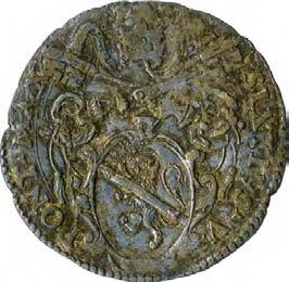 Sisto V (1585-1590) 1090. Sisto (o giulio), 1585-1586 Argento g 3,20 mm 26,74 inv.