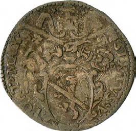 Sisto V (1585-1590) 1092. Sisto (o giulio), 1585-1586 Argento g 3,12 mm 26,53 inv.