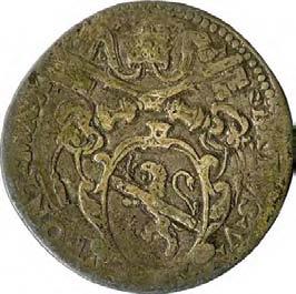 Sisto V (1585-1590) 1109. Sisto (o giulio), 1586-1587 Argento g 2,96 mm 26,65 inv.