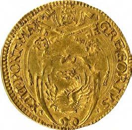 Gregorio XIII (1572-1585) 997. Scudo d oro del sole, 1578-1579 Oro g 3,30 mm 25,85 inv.