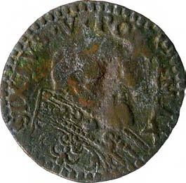 Sisto V (1585-1590) 1116. Sesino, 1585-1590 Mistura g 1,07 mm 17,00 inv.