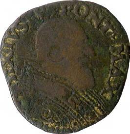 Sisto V (1585-1590) 1119. Sesino, 1585-1590 Mistura g 0,99 mm 17,37 inv.