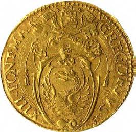 Gregorio XIII (1572-1585) 998. Scudo d oro del sole, 1578-1579 Oro g 3,30 mm 25,52 inv.