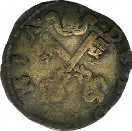 Monetazione anonima pontificia (XVI sec.) 1135. Quattrino, 1580-1586 Mistura g 0,61 mm 15,50 inv.