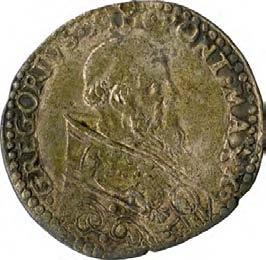 Gregorio XIII (1572-1585) 1005. Bianco, 1572-1585 Argento g 4,69 mm 30,39 inv.